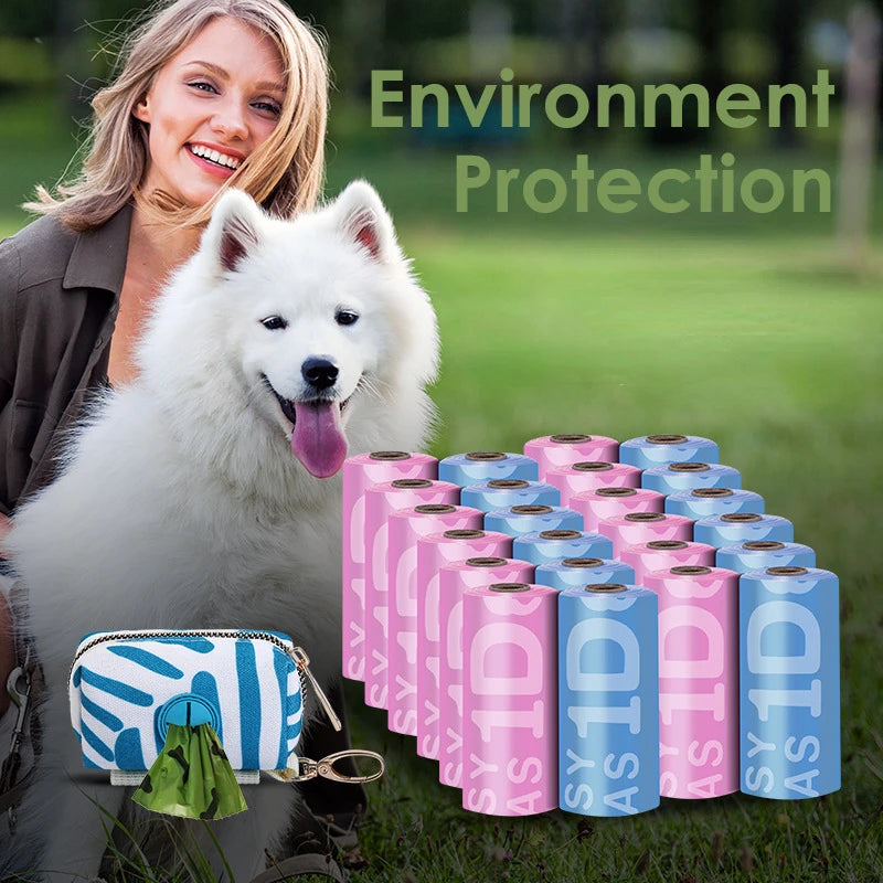 EPI Biodegradable Dog Poop Bags – Eco-Friendly Pet Waste Bags with Dispenser | Leak-Proof & Durable Dog Cleaning Supplies