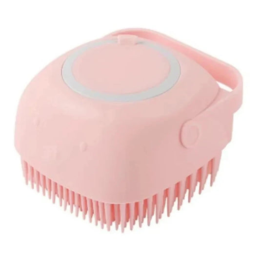 Pet Bath Soap Dispenser Massage Brush, Silicone Massager Shampoo Dispensing Brush Easy To Use