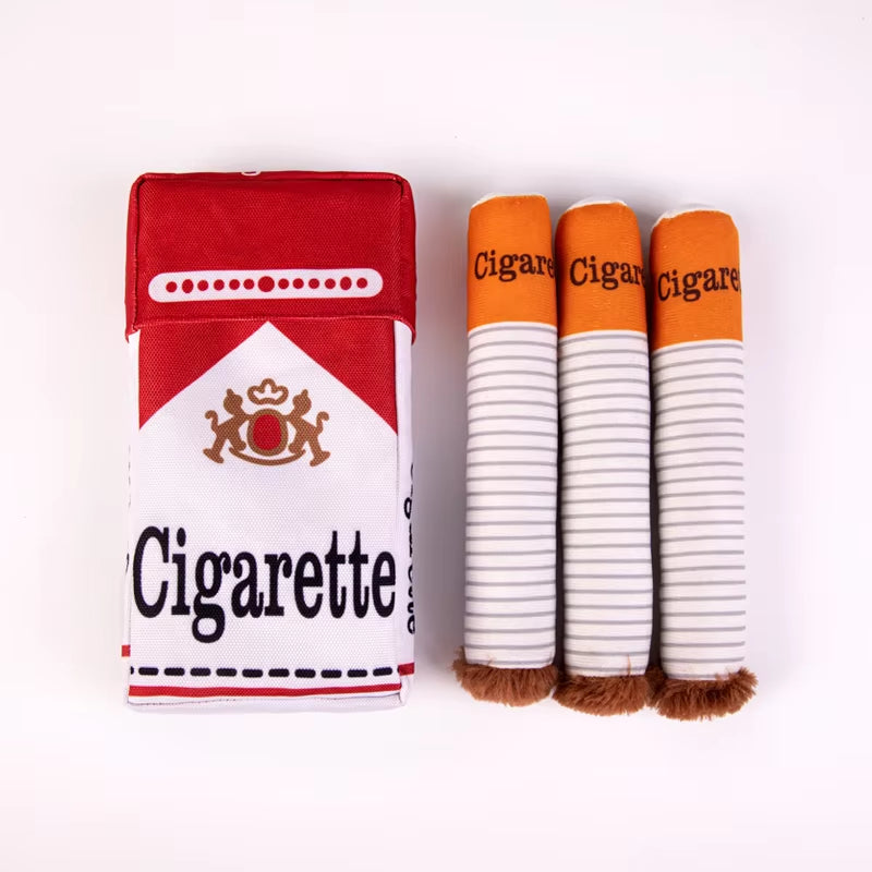 Squeaky Chew Toy for Dogs - Creative Cigarette Design for Fun Playtime!