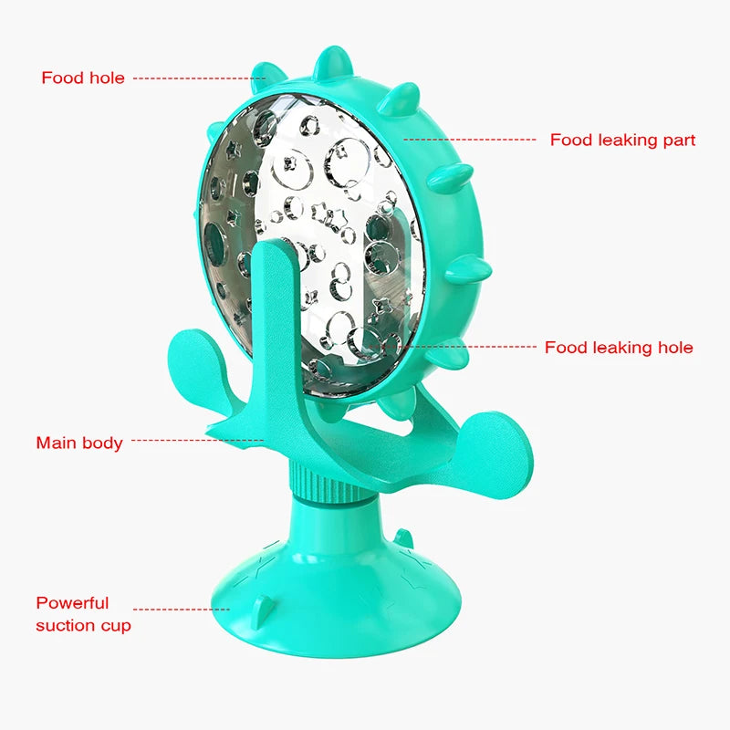 Interactive Pet Feeding Wheel - Fun Slow Feeder Toy for Dogs and Cats