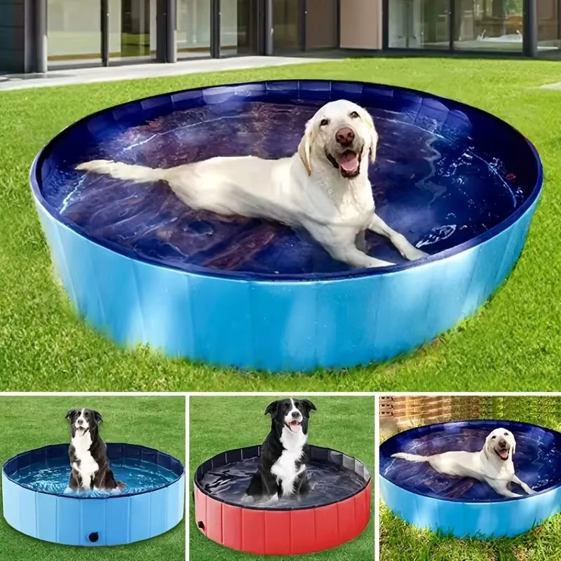 1PC Foldable Pet Bathtub | Durable PVC Dog Swimming Pool | Portable & Non-Slip for Large & Medium Dogs