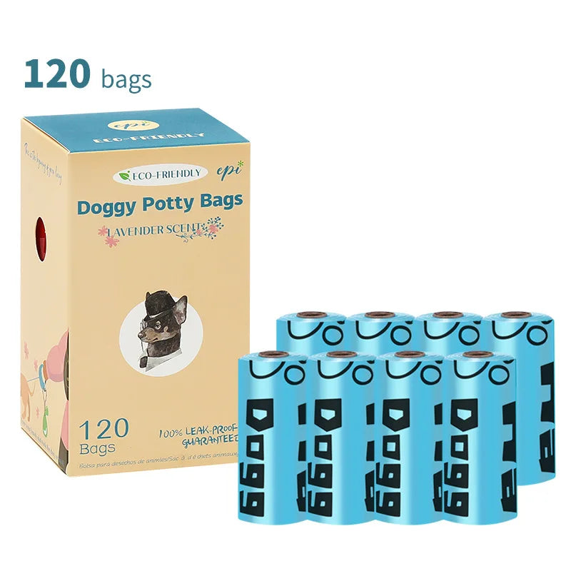 EPI Biodegradable Dog Poop Bags – Eco-Friendly Pet Waste Bags with Dispenser | Leak-Proof & Durable Dog Cleaning Supplies