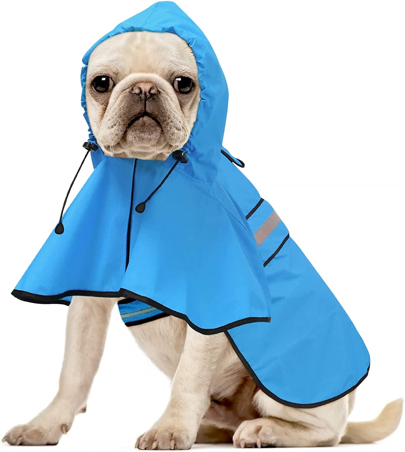 Waterproof Reflective Dog Raincoat | Adjustable Lightweight Hooded Slicker Poncho for Small to X-Large Dogs