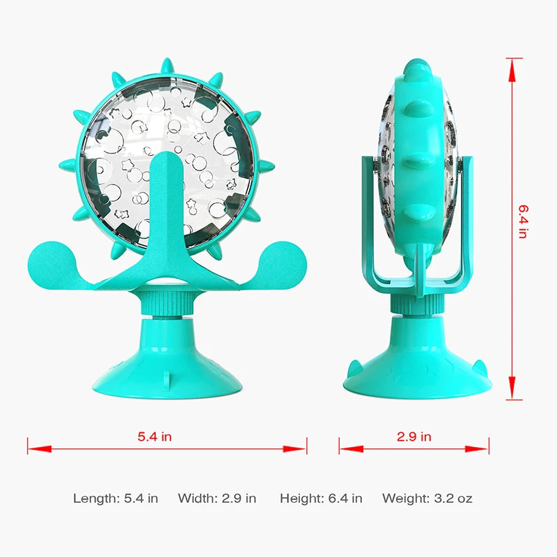 Interactive Pet Feeding Wheel - Fun Slow Feeder Toy for Dogs and Cats