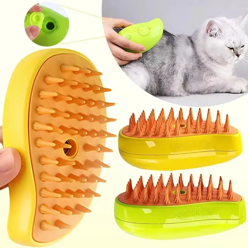 Pet Steam Brush  Pet Hair Removal Brush and Grooming Toy For Pet