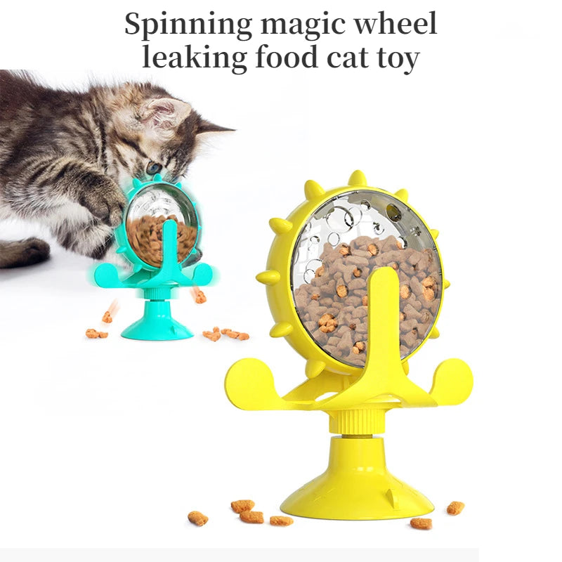 Interactive Pet Feeding Wheel - Fun Slow Feeder Toy for Dogs and Cats