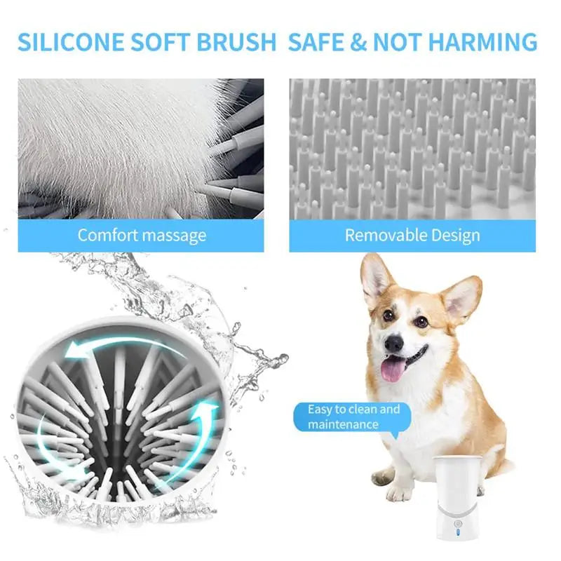  Automatic Dog Paws Cleaner | Portable Silicone Foot Washer Cup for Small & Medium Dogs