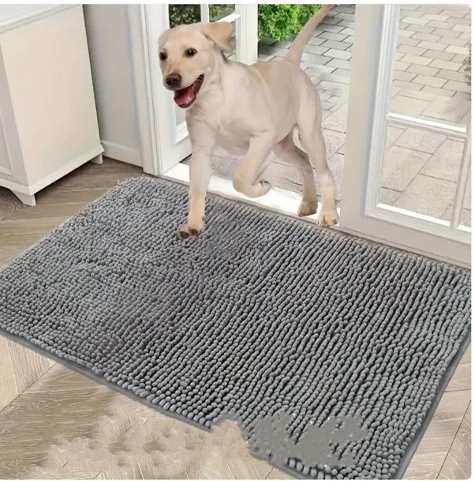 Ultra-Soft Pet Chenille Absorbent Bathroom Mat – Cozy, Quick-Dry & Non-Slip