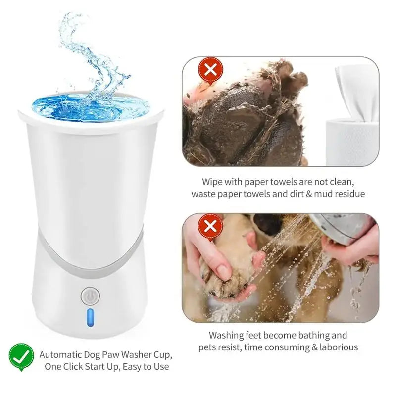  Automatic Dog Paws Cleaner | Portable Silicone Foot Washer Cup for Small & Medium Dogs