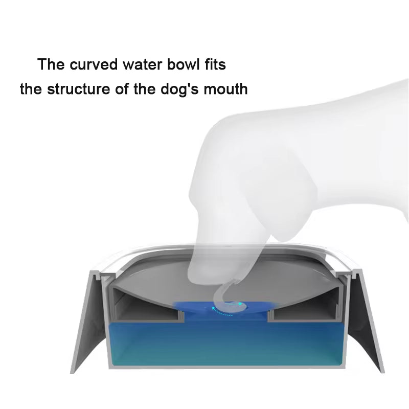 Pet Floating Water Bowl – No-Splash, No-Wet Mouth Dispenser for Dogs & Cats