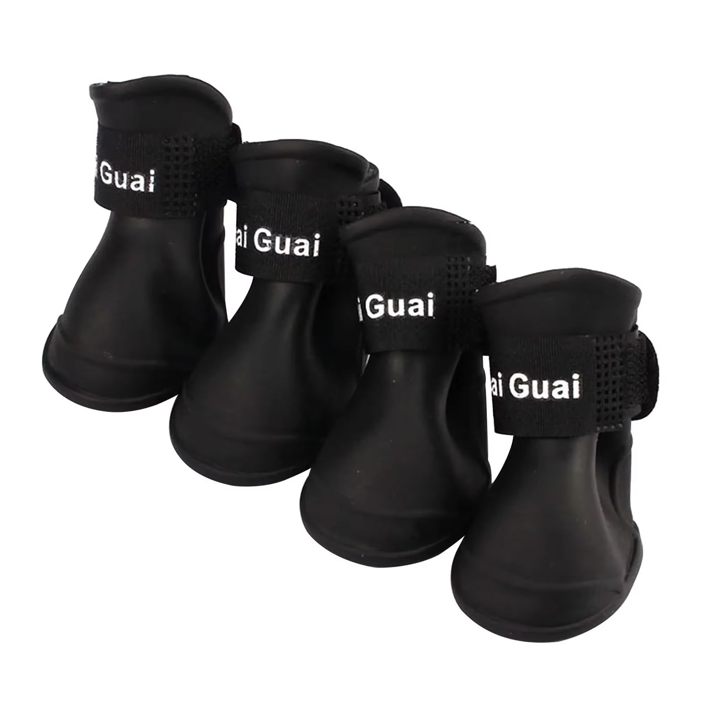 4Pcs/Set Pet Dog Rain Shoes | Anti-Slip Waterproof Rubber Boots for Cats & Dogs