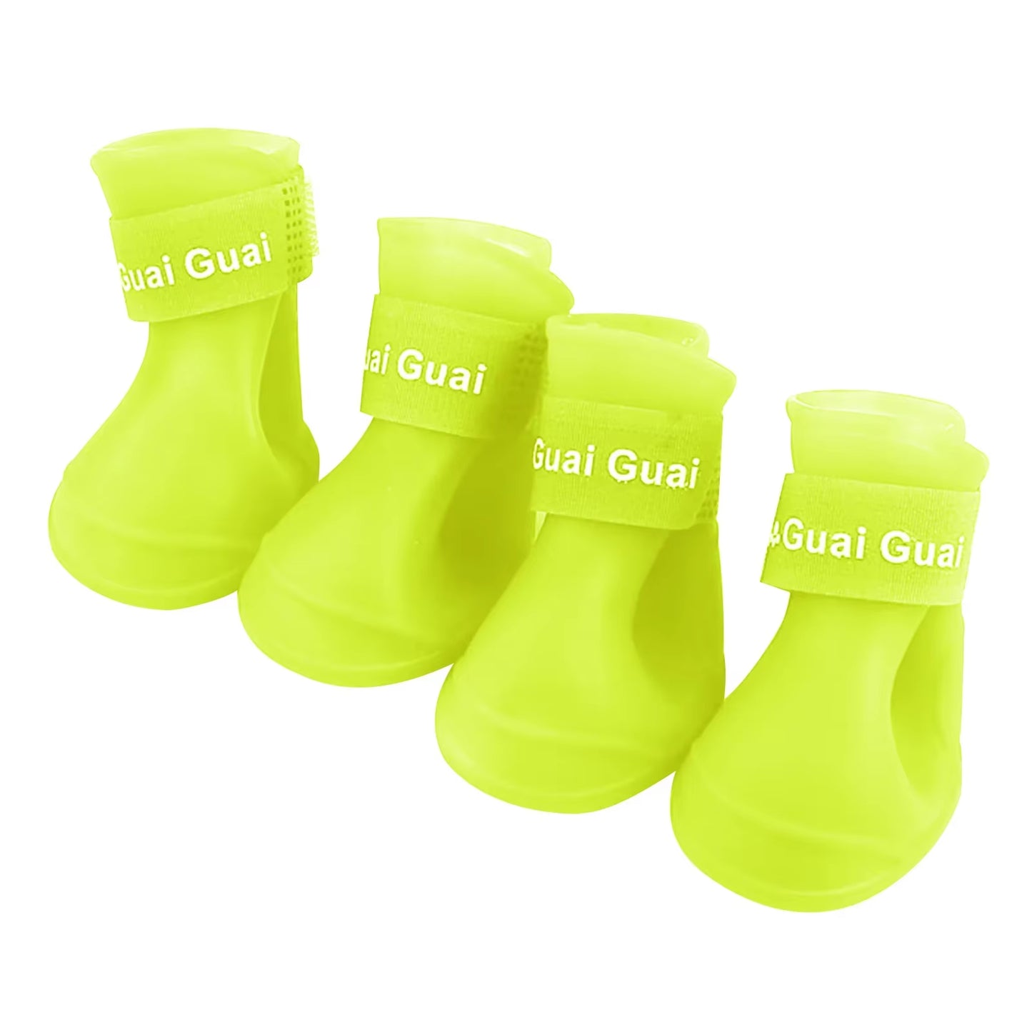 4Pcs/Set Pet Dog Rain Shoes | Anti-Slip Waterproof Rubber Boots for Cats & Dogs