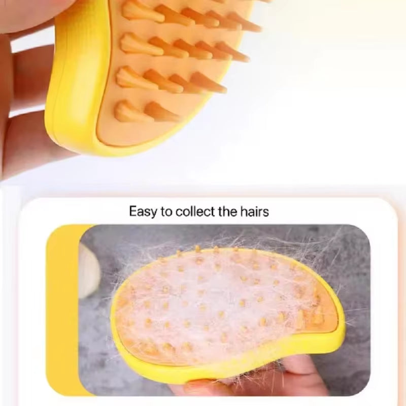 Pet Steam Brush  Pet Hair Removal Brush and Grooming Toy For Pet