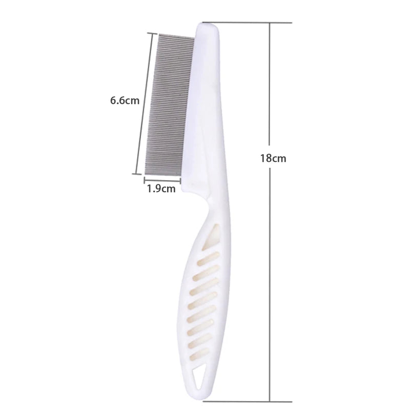 Dog and Cat Grooming Flea Comb - Portable Pet Care Tool for Flea Removal and Massage