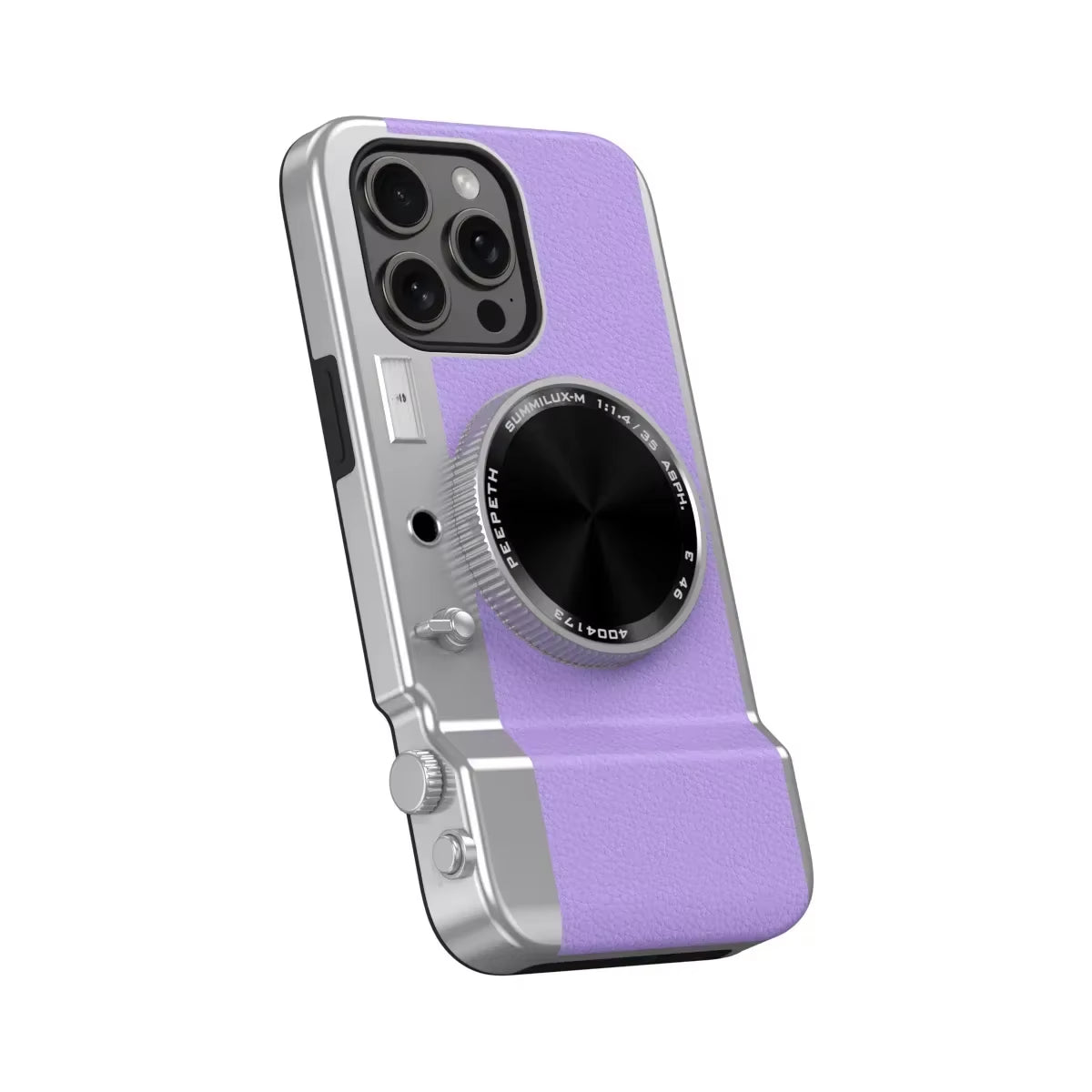 Retro Bluetooth Camera Phone Case for 15 14 13 12 Pro Max | Magnetic Cosmetic Mirror Hard Cover